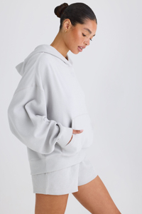 Sudadera con capucha exclusiva para mujer de gran tamaño 100% Material de algodón Ligero Quickdry Custom Made Logo Printing Streetwear Pullover Hoodie - Product Image 2