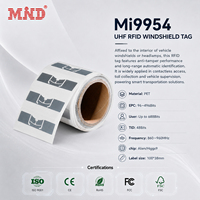 Etiqueta RFID Pasiva para Parabrisas o Faros Delanteros, EPC Gen2, Largo Alcance, UHF, Fabricación de Adhesivos para Vehículos