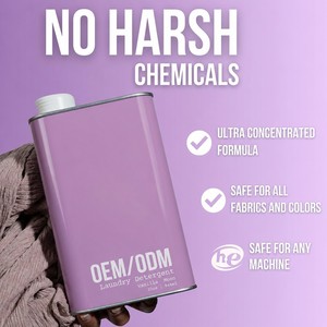 Lessive liquide concentrée à base de plantes 32oz 50 lavages Parfum inspiré des créateurs Écologique Vente en gros OEM - Product Image 6