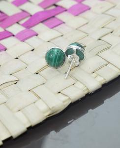 Boucles d'oreilles de style bohème en argent faites à la main bijoux en argent sterling 925 Malachite pierres précieuses boucles d'oreilles tendance bijoux pour femmes cadeau - Product Image 4
