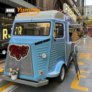 Manufacture Ice Cream Vintage Van Snack Catering <strong>Food</strong> Trailer Electric Mobile Retro <strong>Food</strong> Truck For Sale - Product Image 2