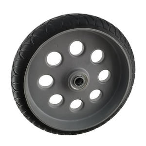 Roues de remplacement ODM pour chariots à main, pièces et accessoires de véhicules, caoutchouc à profil bas, OEM Vietnam, best-seller, diamètre 254 mm - Product Image 4