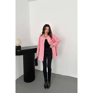 Camisa de Gabardina Rosa - Rosa - Product Image 4