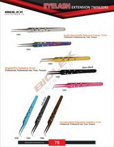 อุปกรณ์แต่งหน้าสเตนเลสทนทาน,2 In 1ต่อขนตาปลอมแหนบคิ้วและหวีแหนบขนตาโลโก้ - Product Image 6