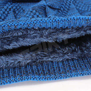 Bulk Winter Knit <b>Beanies</b> for Outdoor Sports, Thick <b>Wool</b> Cuffed Hats, Unisex Custom Embroidery Options - Product Image 6