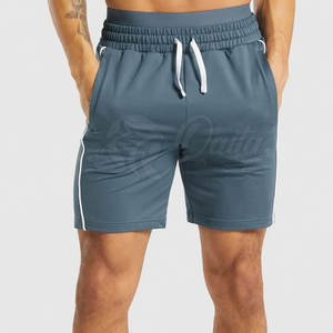 Pantalones cortos de gimnasio para hombre con logotipo personalizado hecho en fábrica, ropa de fitness cómoda y ecológica con diseño sólido de cintura media - Product Image 1