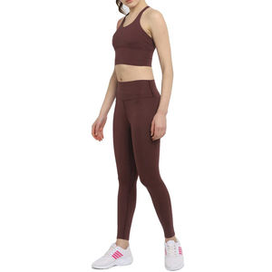 Nouveau femmes haute qualité été sans couture 2 pièces vêtements de sport et gym fitness yoga ensemble pour les femmes - Product Image 2