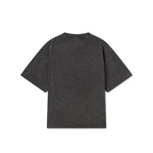 T-shirt personnalisé pour homme, noir, 100% coton, de haute qualité, lourd - Product Image 2