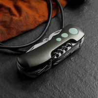 Couteau de poche pliable multifonctionnel en acier inoxydable avec manche en alliage d'aluminium, outil EDC pour la randonnée en plein air