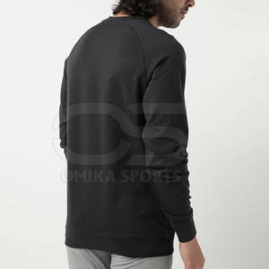 Men Sweatshirt Oversized Drop Shoulder Pullover Style <b>Long</b> <b>Sleeve</b> Street Fashion <b>Top</b> <b>Black</b> Color Men Winter Sweatshirt - Product Image 4