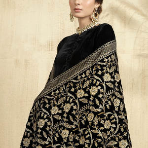 Best Sale Women's High Quality Luxury Winter Collection Lightweight <b>Ladies</b> Velvet <b>Wrap</b> Classic Style Pure Velvet <b>Shawl</b> for - Product Image 5