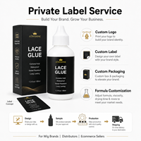 Fabricant de colle pour perruques en dentelle OEM avec formule de séchage blanc-transparent pour marques de perruques et salons