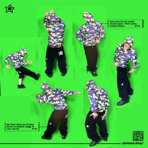 High Quality Camo Zip Up <b>Hoodie</b> For <b>Men</b> And Women Comfortable And Stylish Perfect For Casual Wear And Outdoor Activities - Product Image 4