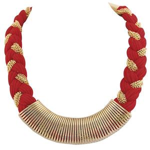 ชุดสร้อยคอแฟชั่นด้ายแดง SOHA 1102550-เครื่องประดับที่ทันสมัยสำหรับผู้หญิง - Product Image 1