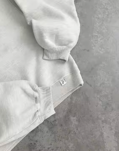 Ensemble de sweats à capuche unisexe automne-hiver 100 % coton molletonné décontracté respirant écologique coupe classique impression numérique en relief - Product Image 5