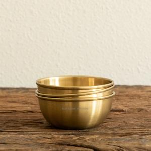 Bol de service alimentaire de forme ronde en métal de conception royale fini en or pour la maison et les collations de table de mariage bols de service - Product Image 6