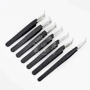 Top Rated Eyelash Extension Tweezer Fiber Tip Lashes Mega Boot Volume Straight Isolation Diamond Nonslip Grip Easy Fans <b>Tool</b> - Product Image 6