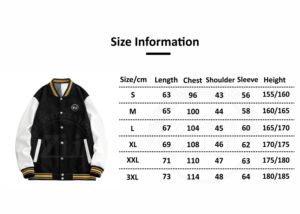 Chaqueta Varsity de Béisbol Personalizada para Hombre, de Lana, con Letras Bordadas, Cuero Genuino, Casual, Invierno, Impermeable, Transpirable, Talla Grande - Product Image 6