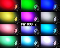 Extérieur DMX 4in1 Étanche RGBW LED Par IP65 Tête Mobile Stage Light UV Faisceau avec 18*8W Cob Aluminium et PVC Corps 3W Puissance
