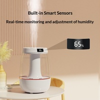 Humidificateur d'air à brume fraîche 3L, grande taille, autonomie de 36 heures, diffuseur d'arômes ultrasonique, rechargeable, mini humidificateur d'air portable