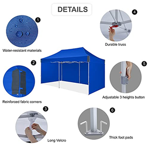 Độ nét cao in ấn kỹ thuật số Vinyl lều chống nước chống cháy mái hiên cho thị trường thực phẩm chợ triển lãm thương mại Quà Tặng - Product Image 4