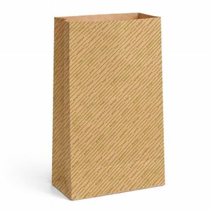 Sacs de boulangerie en papier kraft Havana 30 cm - Logo personnalisé avec impression offset brillante jusqu'à 2 couleurs - Product Image 1