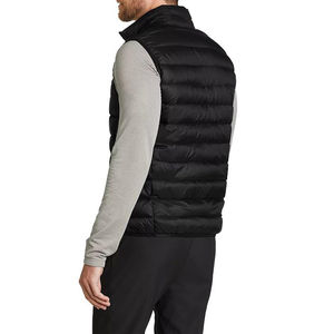 Gilet d'hiver léger pour homme en toile avec logo personnalisé, vêtement d'extérieur respirant, décontracté, couleur unie - Product Image 5