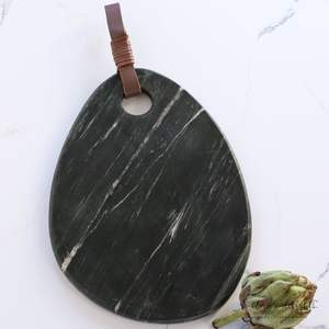 Stylish marble chopping board for modern cooking spaces providing strong surface for chopping and <b>slicing</b> - Product Image 1