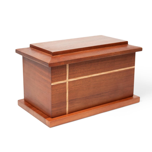 Urne en croix en bois naturel de meilleure qualité pour les cendres humaines pour adultes et mini urne à souvenirs pour femmes et hommes du Vietnam - Product Image 2