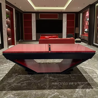 Fournisseur chaud Table de billard multi-usages personnalisée Table de ping-pong moderne en bois de 7 pieds Table de billard sectionnels d'intérieur pour la maison