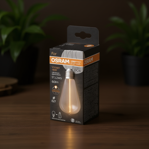 For OSRAM LEDMG ST 2.2W <b>E27</b> 1800K Light <b>Bulbs</b> High Performance with Smoothing Effect - Product Image 3