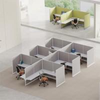 Estaciones de Trabajo OMNI con Estructura Resistente, Estaciones de Trabajo Compactas para Centros de Llamadas con Reducción de Ruido en Oficinas de Diseño Abierto