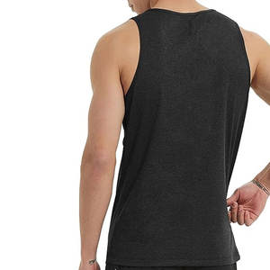 Débardeur d'entraînement respirant en tricot personnalisable à séchage rapide pour hommes Gym O-Neck Bodybuilding Muscle Polyester/Coton - Product Image 3
