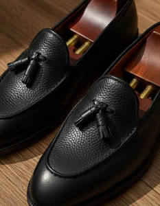 Zapatos de Verano para Hombre, Zapatillas Tejidas, Moda Casual, Transpirables, de Piel Vacuna, Mocasines Formales de Negocios, Hechos a Mano - Product Image 5