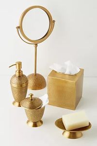 Ensemble de salle de bain en laiton, style fonctionnel, accessoires combinant utilité et esthétique décorative pour la salle de bain - Product Image 3