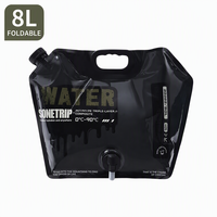 Sac à eau en plastique 5L 8L 10L 12L 15L sans BPA, anti-fuite, avec bec verseur et bouchon de sécurité, sac à boisson portable, directement de l'usine