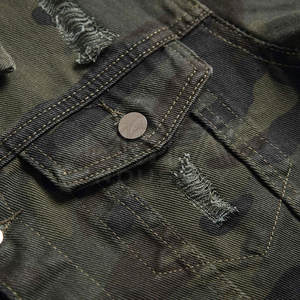 Veste en jean délavé vintage pour hommes avec broderie personnalisée Streetwear à la mode pour les acheteurs en gros - Product Image 4