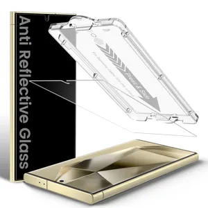 EZ-GLAZ Samsung Galaxy S24 Ultra Anti Reflective Glare Screen Protector With Applicator S24 Ultra Tempered Glass