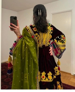 Vêtements traditionnels faits à la main robe afghane haute qualité meilleur matériel afghan Vintage femmes robes 0532 - Product Image 6