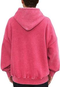 El producto más nuevo, sudaderas con capucha lavadas con ácido para hombres, ligeras, lavadas, Vintage, de gran calidad, hechas a medida, informales, para invierno, para exteriores, con capucha - Product Image 2