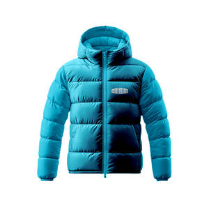 Veste d'hiver personnalisée de haute qualité pour hommes respirante matelassée à fermeture éclair toile chauffante support à capuche bulle respirante polyvalente pour l'extérieur - Product Image 5