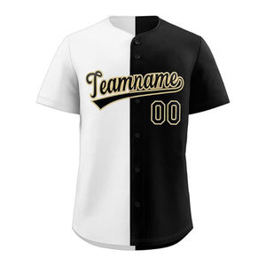 เสื้อกีฬาเบสบอลผ้าโพลีเอสเตอร์100% แห้งเร็วขนาดใหญ่เสื้อพิมพ์ลายพิมพ์ซับลิเมชันลายทาง - Product Image 3