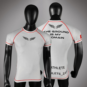 Sublimation Imprimé Spandex Bjj À Séchage Rapide Hommes Compression Chemise Top À Manches Longues Sport Baselayer Running Dry Rash Guard - Product Image 1