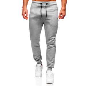 กางเกงวอร์มกีฬาลำลองสำหรับผู้ชายกางเกงวิ่งสีเทาแบบยั่งยืน - Product Image 6