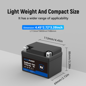 Ắc quy xe máy axit chì 12V 4Ah CCA cao YTX4A 1.7Ah ion Natri vỏ IP67 giảm giá số lượng lớn - Product Image 3