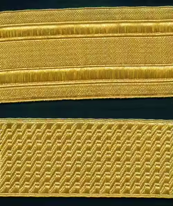 Customized French Gold Wire Mylar Braid Lace Braid Lace & Fringe Braid for Epaulet <b>Shoulder</b> Boards - Product Image 1