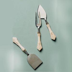 Épandeur à fromage poli argent avec poignée royale en acier inoxydable Offre Spéciale lavable au lave-vaisselle - Product Image 1