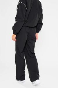 Survêtement d'hiver uni brodé avec piping contrasté, fermeture éclair quart de tour, noir - Product Image 6