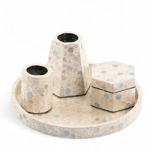 Brûleur d'encens artisanal en nacre pour cadeau de luxe, vente en gros, décoration d'intérieur du Moyen-Orient en provenance du Vietnam - Product Image 1