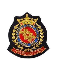 High Quality Handmade Bullion Wire Badges Custom Made in Pakistan - Product Image 1